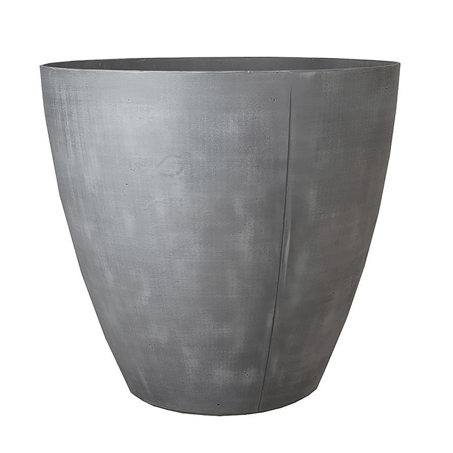 Stewart 40cm Low Round Beton Planter In Dark Grey - Image 2