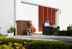 Garantia Woody Wall Tank, 350 Litres, In Darkwood