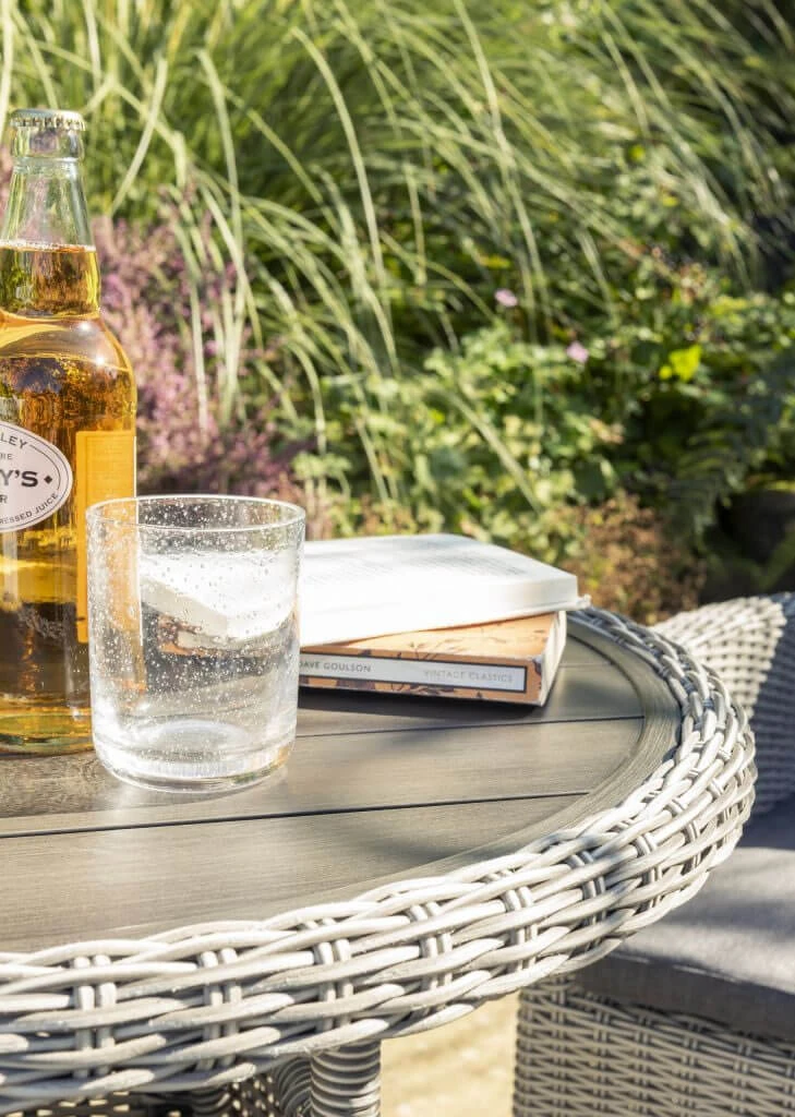 Kettler Palma Bistro Set In White Wash - Image 2