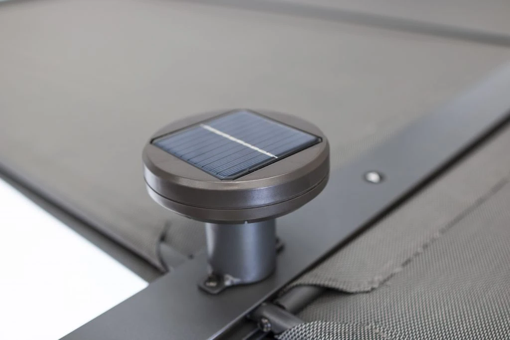 Kettler Deluxe 3 X 3.5m Aluminium Panalsol (with LED Solar Lights) - Image 3