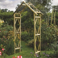 Rustic Garden Arch By Rowlinson
