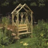 Rustic Timber Garden Seat