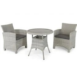 Kettler Palma Bistro Set In White Wash - Image 4